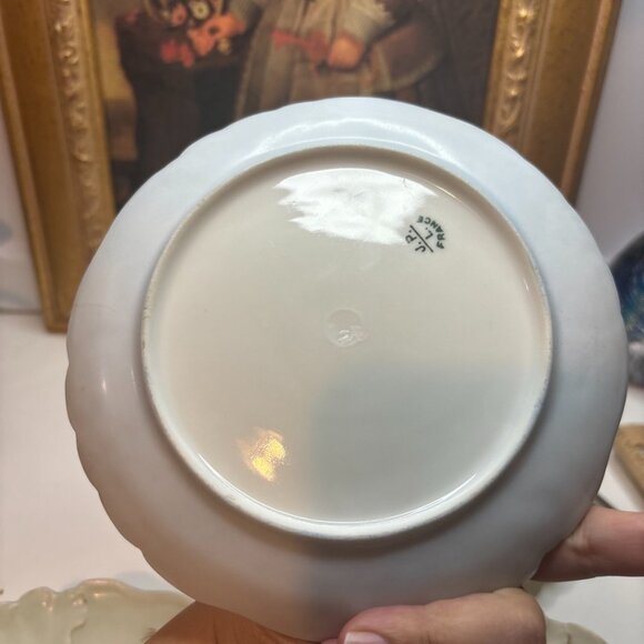 6 Hand Painted Plates Wetland Scenes Vtg J.P. Limoges France 6”W - Picture 7 of 16